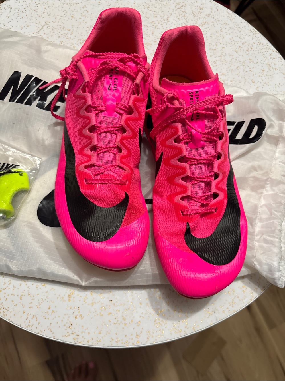 Nike Women Hot Pink & Black Track Spikes